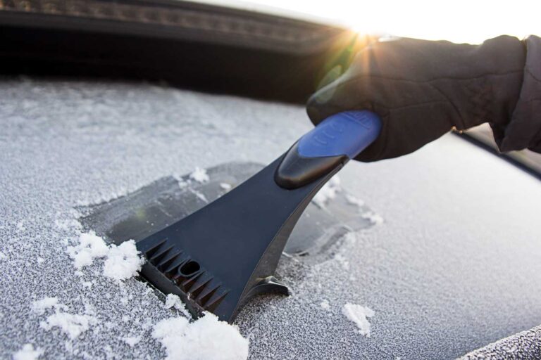 SubZero Talon Ice Scraper removing frost from windshield
